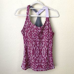 Nike Tank Top Womens Medium Geometric Active Racerback Dri-fit Workout